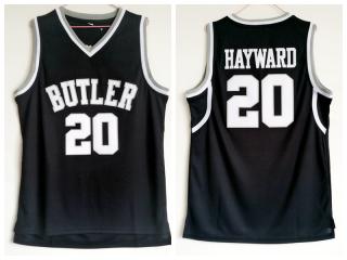 NCAA 20 Gordon Hayward black new fabric embroidered Jersey by Butler University