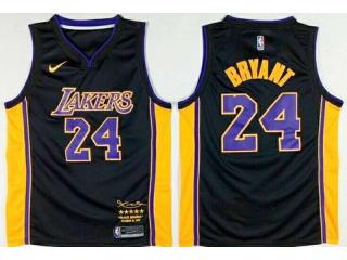 Nike Los Angeles Lakers 24 Kobe Bryant Basketball Jersey Black 