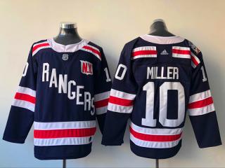 Adidas New York Rangers 10 J.T. Miller Ice Hockey Jersey Navy Blue
