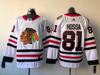 Adidas Chicago Blackhawks 81 Marian Hossa Ice Hockey Jersey White