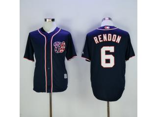 Washington Nationals 6 Anthony Rendon Baseball Jersey Navy Blue Fan version