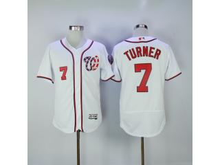 Washington Nationals 7 Trea Turner Flexbase Baseball Jersey White