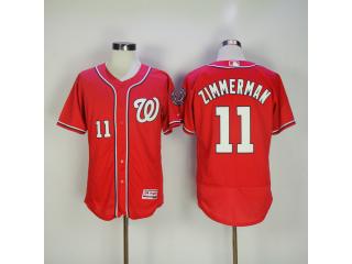 Washington Nationals 11 Ryan Zimmerman Flexbase Baseball Jersey Red