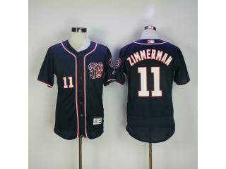 Washington Nationals 11 Ryan Zimmerman Flexbase Baseball Jersey Navy Blue