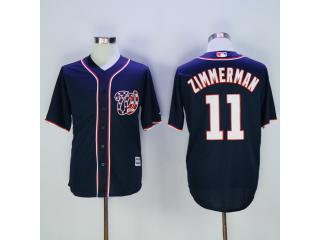 Washington Nationals 11 Ryan Zimmerman Baseball Jersey Navy Blue Fan version