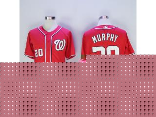 Washington Nationals 20 Daniel Murphy Flexbase Baseball Jersey Red