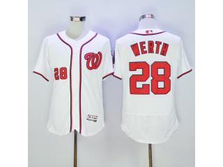 Washington Nationals 28 Jayson Werth Flexbase Baseball Jersey White