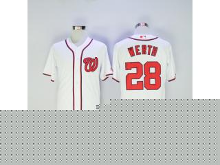 Washington Nationals 28 Jayson Werth Baseball Jersey White Fan version