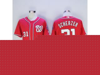 Washington Nationals 31 Max Scherzer Flexbase Baseball Jersey Red
