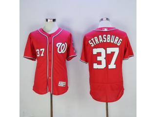 Washington Nationals 37 Stephen Strasburg Flexbase Baseball Jersey Red