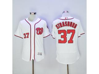 Washington Nationals 37 Stephen Strasburg Flexbase Baseball Jersey White