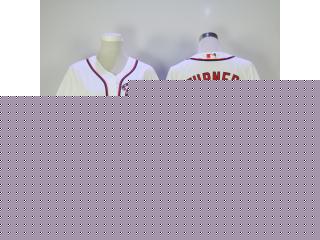 Women Washington Nationals 7 Trea Turner Baseball Jersey White