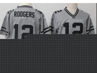 Green Bay Packers 12 Aaron Rodgers Gray II Limited Football Jersey