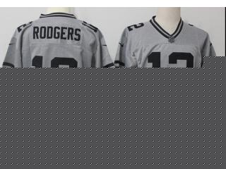 Green Bay Packers 12 Aaron Rodgers Gray II Limited Football Jersey