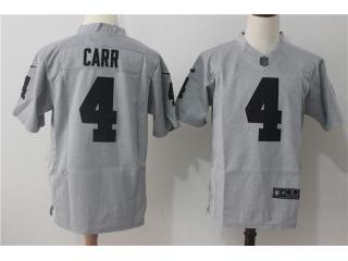 Oakland Raiders 4 Derek Carr Gray II Limited Football Jersey