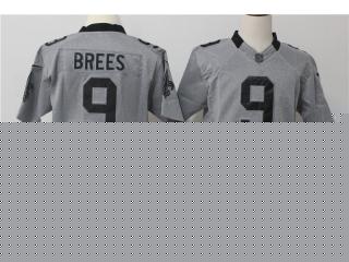New Orleans Saints 9 Drew Brees Gray II Limited Football Jersey