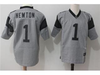 Carolina Panthers 1 Cam Newton Gray II Limited Football Jersey