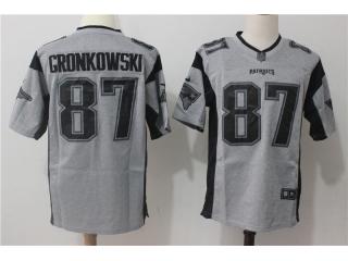 New England Patriots 87 Rob Gronkowski Gray II Limited Football Jersey