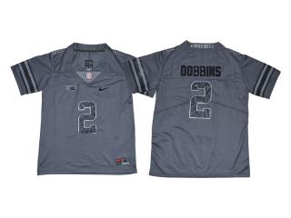 Youth 2017 New Ohio State Buckeyes 2 J.K. Dobbins Limited College Football Jersey Gray