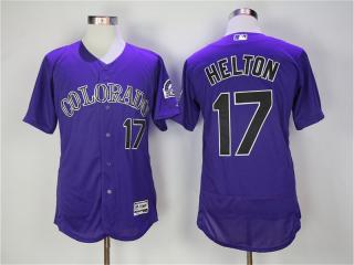 Colorado Rockies 17 Todd Helton Flexbase Baseball Jersey purple