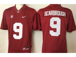 Youth Alabama Crimson Tide 9 Bo Scarbrough College Football Jersey Red