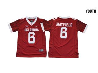 Youth 2017 New Oklahoma Sooners 6 Baker Mayfield Limited College Football Jersey Red