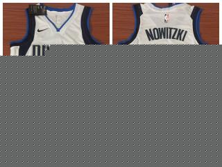 Nike Dallas Mavericks 41 Dirk Nowitzki Basketball Jersey White Fan Edition