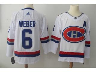 Adidas Montreal Canadiens 6 Shea Weber Ice Hockey Jersey ALL White