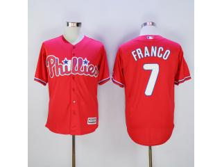 Philadelphia Phillie 7 Maikel Franco Baseball Jersey Red Fan version