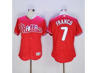 Philadelphia Phillie 7 Maikel Franco Flexbase Baseball Jersey Red