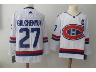 Adidas Montreal Canadiens 27 Alex Galchenyuk Ice Hockey Jersey ALL White