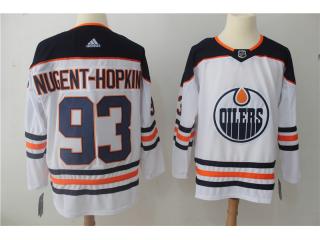 Adidas Edmonton Oilers 93 Ryan Nugent-Hopkins Ice Hockey Jersey White