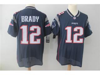 New England Patriots 12 Tom Brady VAPOR elite Football Jersey Legend Navy Blue