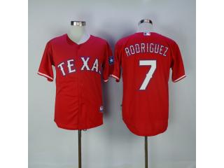 Texas Rangers 7 Ivan Rodriguez Baseball Jersey Red