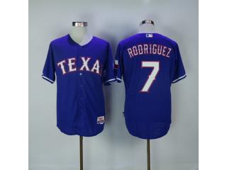 Texas Rangers 7 Ivan Rodriguez Baseball Jersey Blue