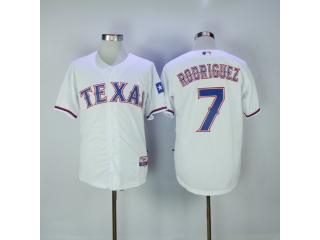 Texas Rangers 7 Ivan Rodriguez Baseball Jersey White