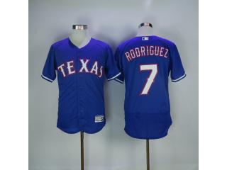 Texas Rangers 7 Ivan Rodriguez Flexbase Baseball Jersey Blue