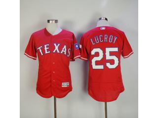 Texas Rangers 25 Jonathan Lucroy Flexbase Baseball Jersey Red