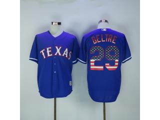 Texas Rangers 29 Adrian Beltre Baseball Jersey Blue National flag