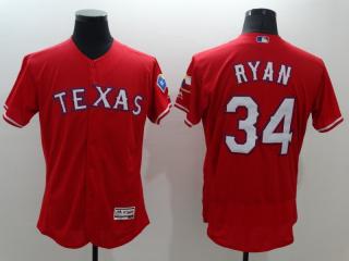 Texas Rangers 34 Nolan Ryan Flexbase Baseball Jersey White