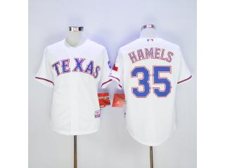 Texas Rangers 35 Cole Hamels Baseball Jersey White