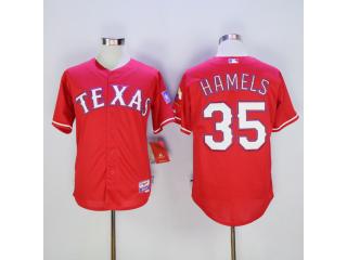 Texas Rangers 35 Cole Hamels Baseball Jersey Red