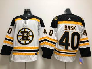Adidas Boston Bruins 40 Tuukka Rask Ice Hockey Jersey White