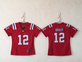 Women New England Patriots 12 Tom Brady Football Jersey Legend Red