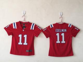Women New England Patriots 11 Julian Edelman Football Jersey Legend Red