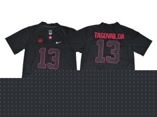 2018 Alabama Crimson Tide 13 Tua Tagovailoa Limited College Football Jersey Black Diamond Edition
