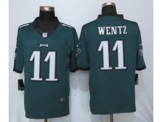 Philadelphia Eagles 11 Carson Wentz Green Limited Jersey