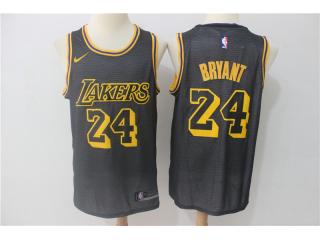 2017-2018 Nike Los Angeles Lakers 24 Kobe Bryant Basketball Jersey Black City