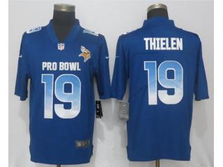 2018 all star Minnesota Vikings 19 Adam Thielen Football Jersey Legend Blue
