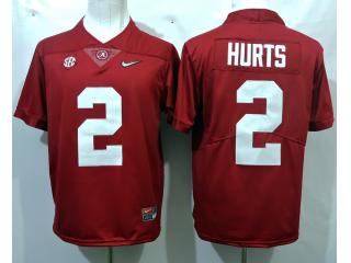 2018 New Alabama Crimson Tide 2 Jalen Hurts Limited College Football Jersey Red Diamond Edition